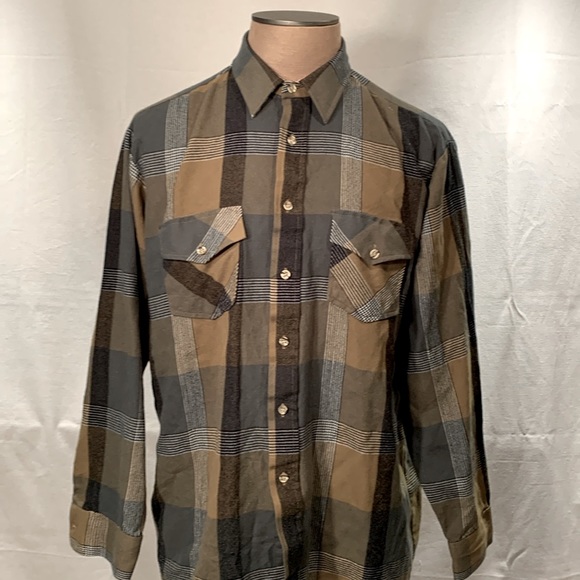 Vintage Van Heusen Plaid Winter Weight Size Large - Picture 1 of 7